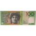 AUSTRALIA 2013 . ONE HUNDRED 100 DOLLARS BANKNOTE . STEVENS/PARKINSON . ERROR . INK SMUDGES AUSTRALIA 2013 . ONE HUNDRED 100 DOLLARS BANKNOTE . STEVENS/PARKINSON . ERROR . INK SMUDGES